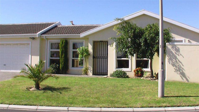 Front view of villa
